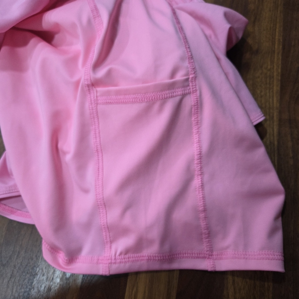 Avia Pink Women's Athletic Elastic-Waist Running Short With Bike Short Liner XXL - Picture 4 of 9